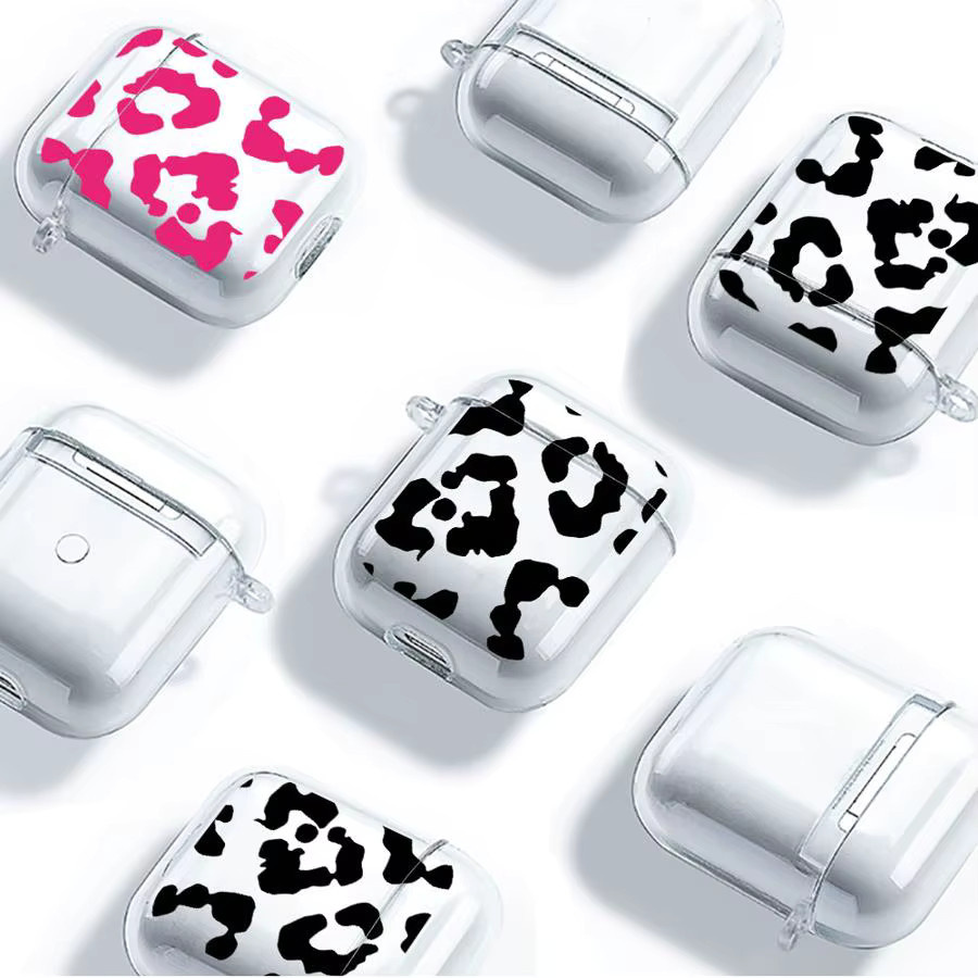 Transparente Kopfhörerhülle mit Leopardenmuster für Apple AirPods Pro 1, 2 und 3 - Bild 3