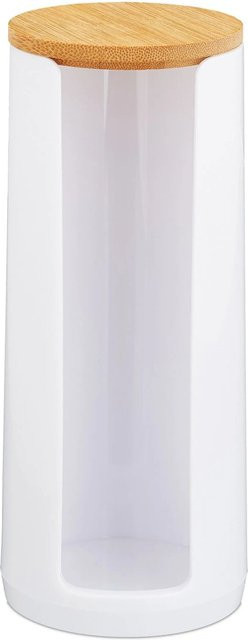 Relaxdays Wattepadspender aus Acryl im 2er Set, Farbmix, abnehmbar, B: 17,5 cm, T: 7,5 cm - Bild 1