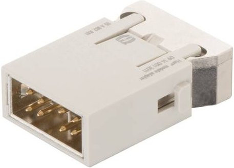 HARTING Stifteinsatz 09142083021 für 8 Crimpen in Grau und Weiß aus Kunststoff - Bild 1