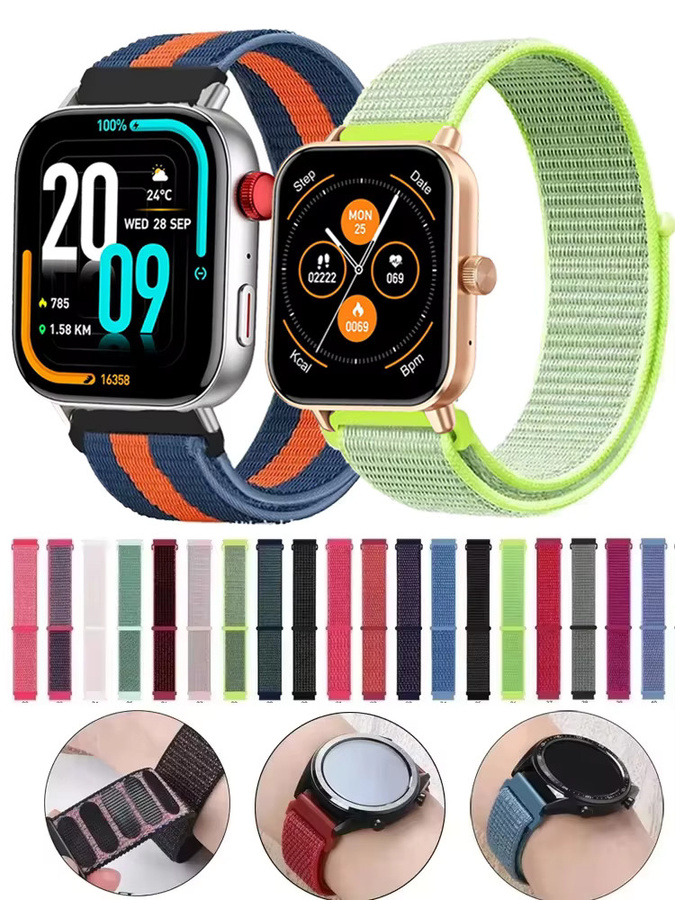 COLMI Uhrenarmband Nylon, Schleife, 22 mm, Unisex, multicolour - Bild 5
