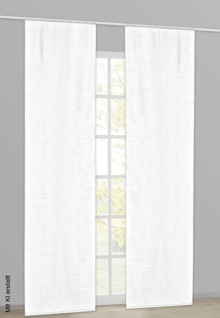 Acus Schiebevorhang Taifun weiß transparent B: 60 cm, H: 245 cm - Bild 1