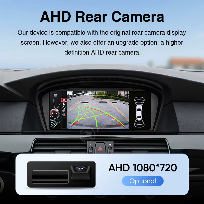 AINAVI Autoradio mit 9,3 Zoll HD IPS Touchscreen für BMW 5er E60 E61 E62 E63 und 3er E90 E91 E92 E93 mit kabellosem Carplay, Android Auto und Bluetooth in Schwarz - Bild 6