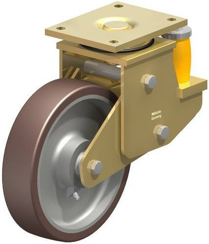 Blickle LSFE-GB 250K Lenkrolle gefedert aus verzinktem Stahl mit 250 mm Rad-Durchmesser und einer Tragfähigkeit von 1500 kg - Bild 1