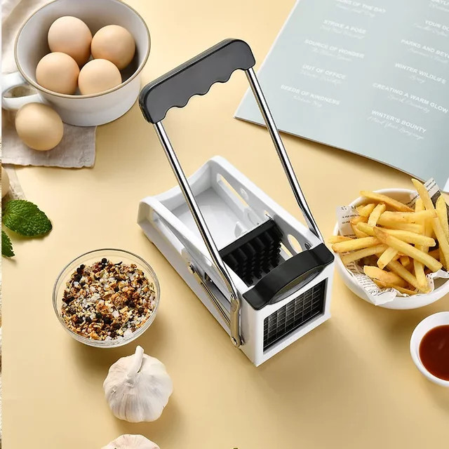Multifunktionale Gemüseschneidemaschine aus Edelstahl für Kartoffeln, Gurken und Obst sowie Gemüse - Bild 1