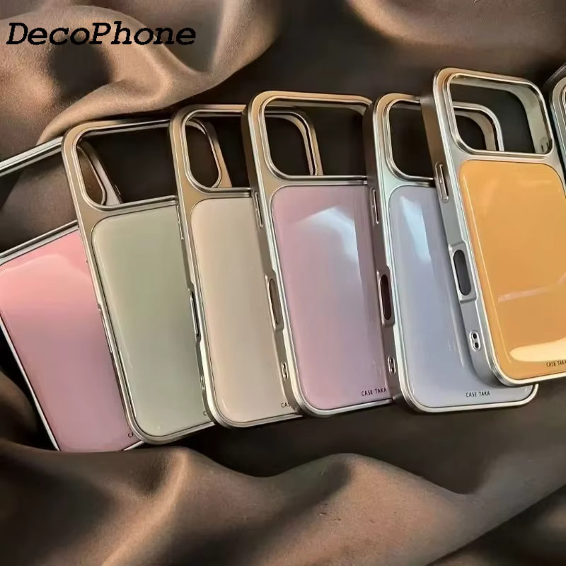 DecoPhone Handyhülle im Koreanischen Candy-Design mit galvanisierten Tropfenklebern für iPhone 11 bis iPhone 17 Pro Max Plus, Farbe: Multicolour - Bild 2