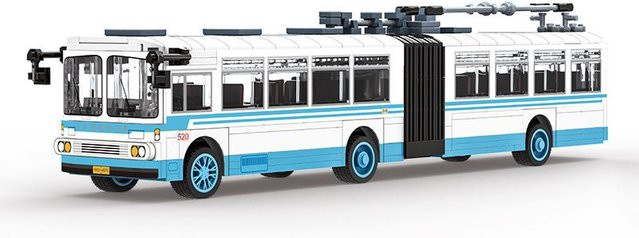 Wucifang Bags Spurlose Bus Bausteine, 518 Teile, ab 6 Jahren - Bild 1