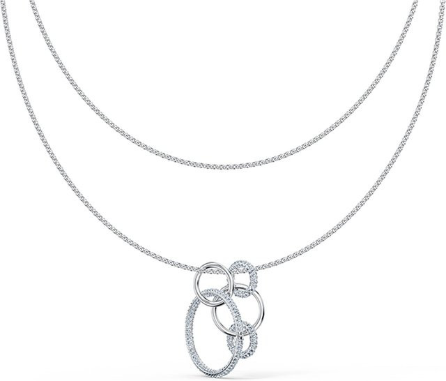 Swarovski Halskette Stone Series Interlocking, Silber, Kristall, Damen - Bild 1