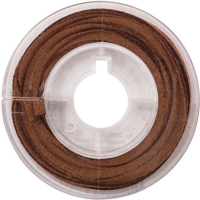Rico Design Veloursband Braun 2 x 1 mm x 2,5 m - Bild 1
