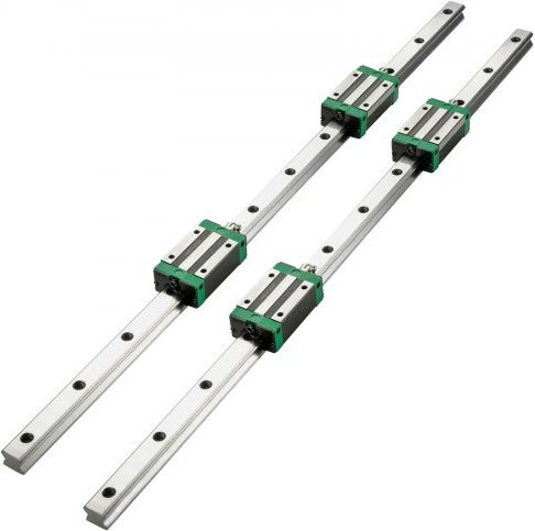 VEVOR HSR 20 Linearführung Set in Silber mit 3 Linearschienen und 4 HSR 20 UU Lagerblöcken für CNC-Maschinen, Drehmaschinen und DIY-Projekte - Bild 1