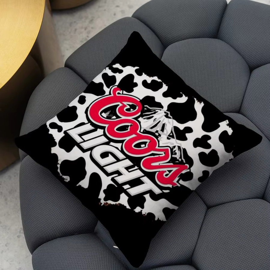 C-Coors Klassischer Kissenbezug Square in Schwarz und Multicolour mit verdecktem Reißverschluss, B/B/H: 30 x 30 x 30 cm - Bild 3