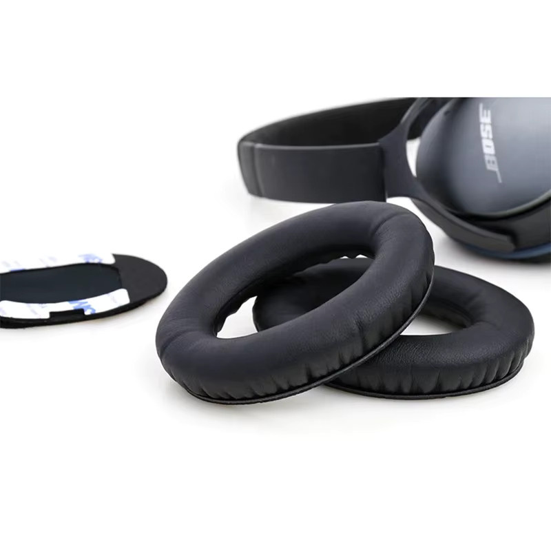 Bose Ersatz-Ohrpolster aus Protein Leder in Schwarz für QuietComfort 2, QC2, QC15, QC25, QC35, AE2, AE2i, AE2w, SoundTrue und SoundLink Kopfhörer - Bild 4