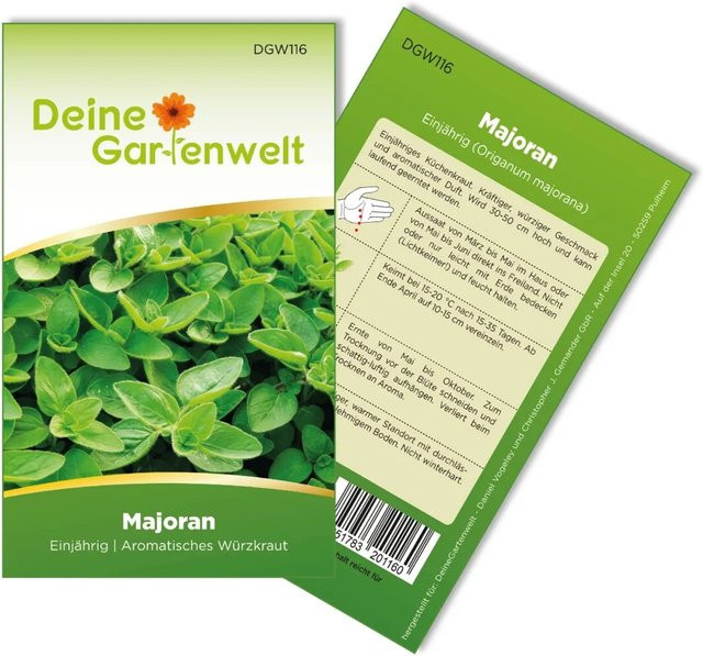 Deine Gartenwelt Majoran Einjährig Samen Küchenkraut - Bild 1