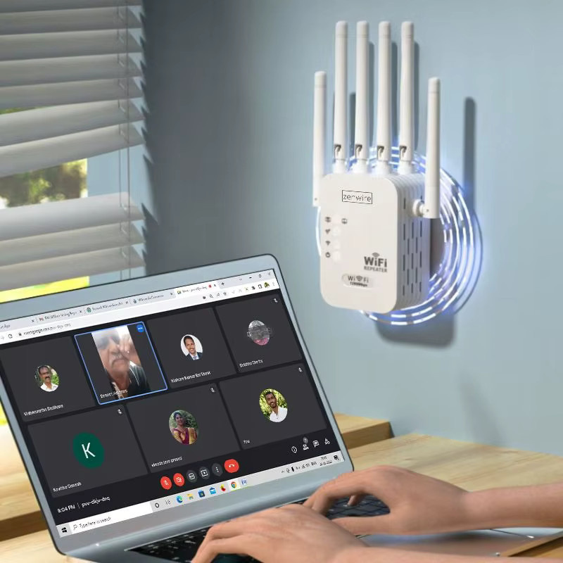 Zenwire WD-R611U 5G WLAN-Signalverstärker und Range Extender in Weiß mit 300 MB/s - Bild 2
