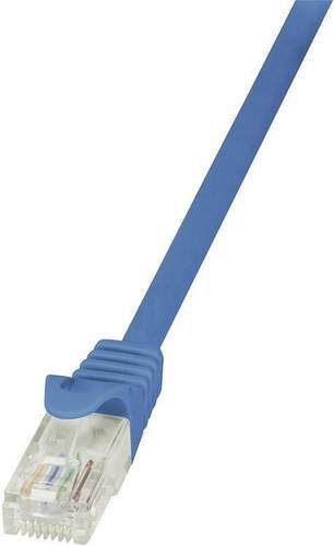 LogiLink CP2056U RJ45 Netzwerkkabel CAT 6 U/UTP Patchkabel Blau, Länge: 2,00 m - Bild 1