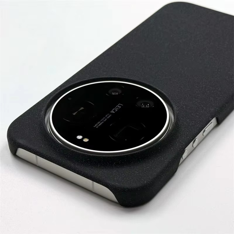 Xiaomi Handyhülle Matte Rock Sand Hard Case für Xiaomi 15 Ultra Mi 14 13 12S Ultra in Schwarz - Bild 1