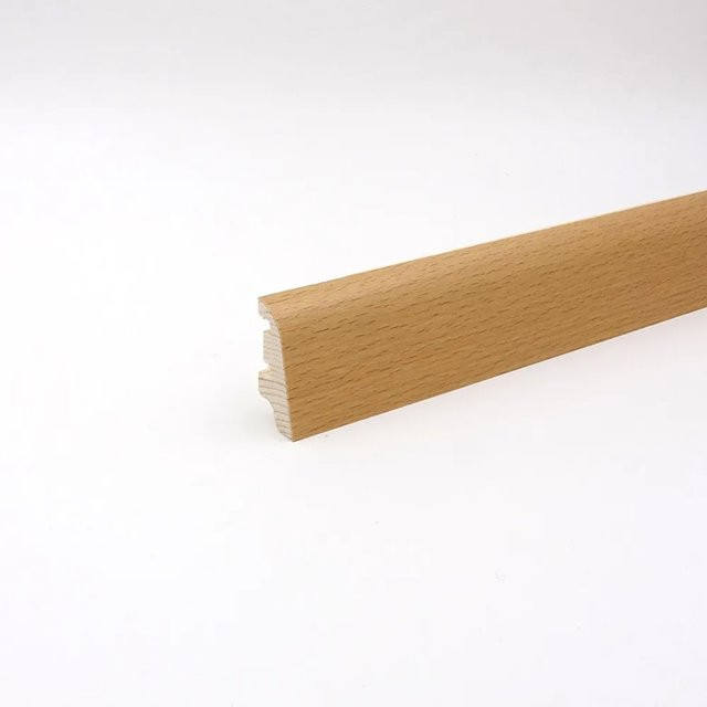 Döllken Profiles Sockelleiste Clipfix B furniert Buche, Farbe Braun, H x B x T: 38 mm x 19 mm x 2500 mm - Bild 1