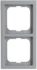 Busch-Jaeger 2-fach Rahmen Future Linear in Weißaluminium (RAL 9006) - Bild 1