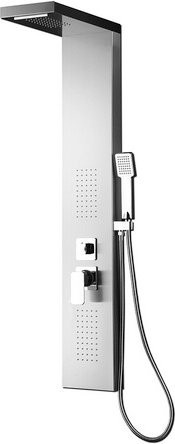 Marwell Duschpaneel Enya aus Aluminium in Braun, Höhe: 125 cm, Breite: 15 cm - Bild 1