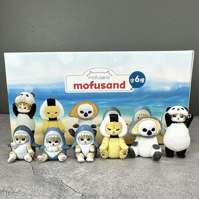 Mofusand Hai-Katze sitzend, Actionfiguren, ab 14 Jahren - Bild 1