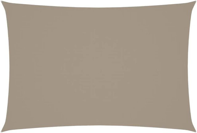 Furnicato Sonnensegel aus Oxford-Gewebe rechteckig in Taupe, Breite: 25 m, Tiefe: 45 m - Bild 1