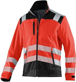 Kübler PSA Reflectiq Jacke 1507 in Warnrot/Schwarz mit Cordura, Größe XL, nach EN ISO 20471 - Bild 1