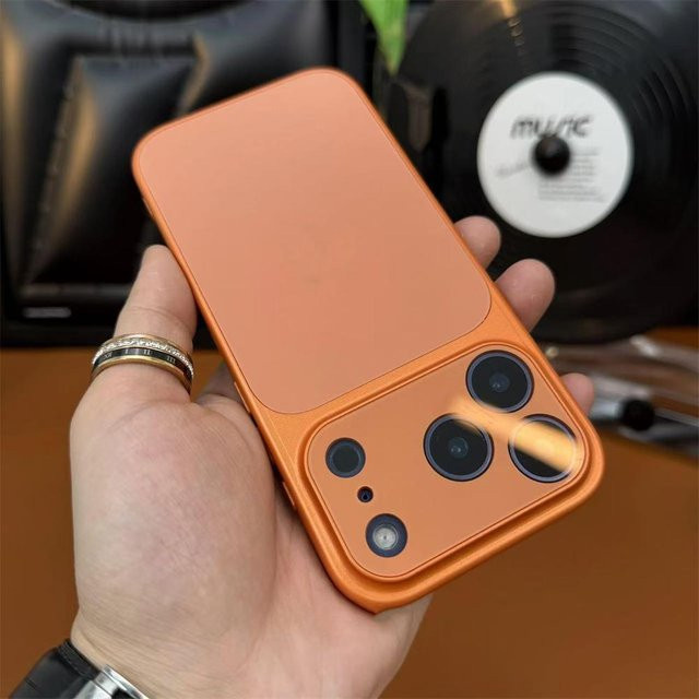 Matte iPhone Schutzhülle von 17 AG in Orange, stoßfeste Schlanke Handyhülle für Apple iPhone 11 bis 17 Pro Max - Bild 1
