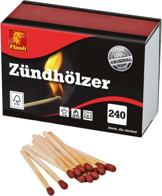 Flash Universal Zündhölzer 240 Stück - Bild 1