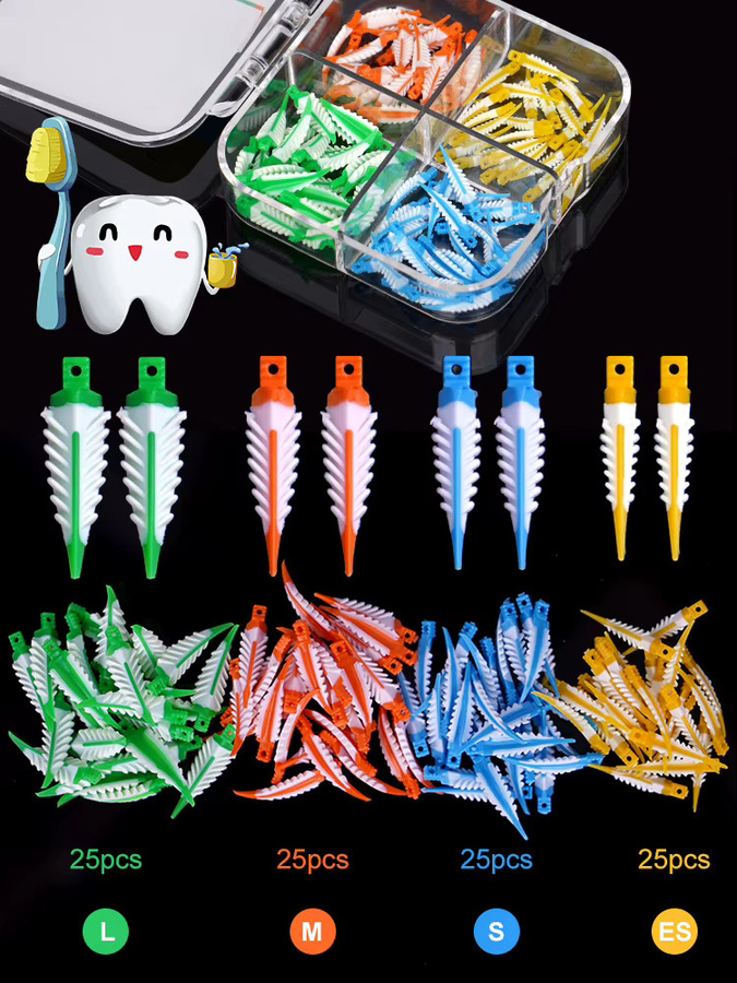 muduoban Interdental-Keile, 100 Stück, Unisex - Bild 4