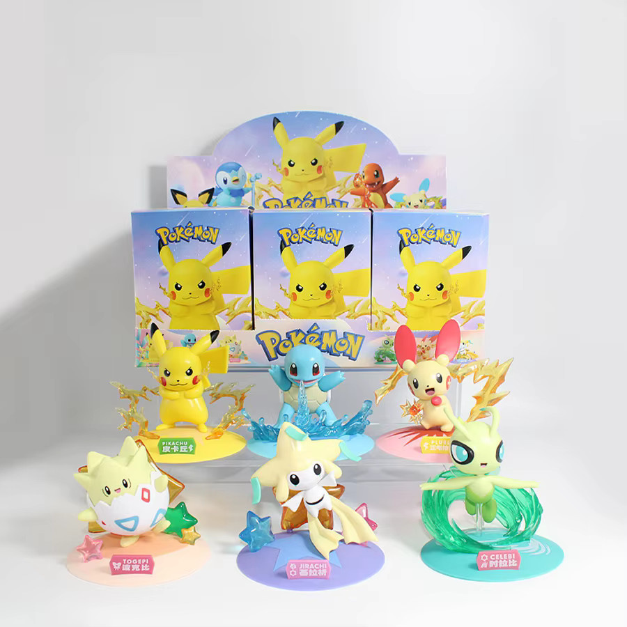 Bandai Pokémon Pikachu Gengar Action Figure, Einzelfigur, 10cm - Bild 1