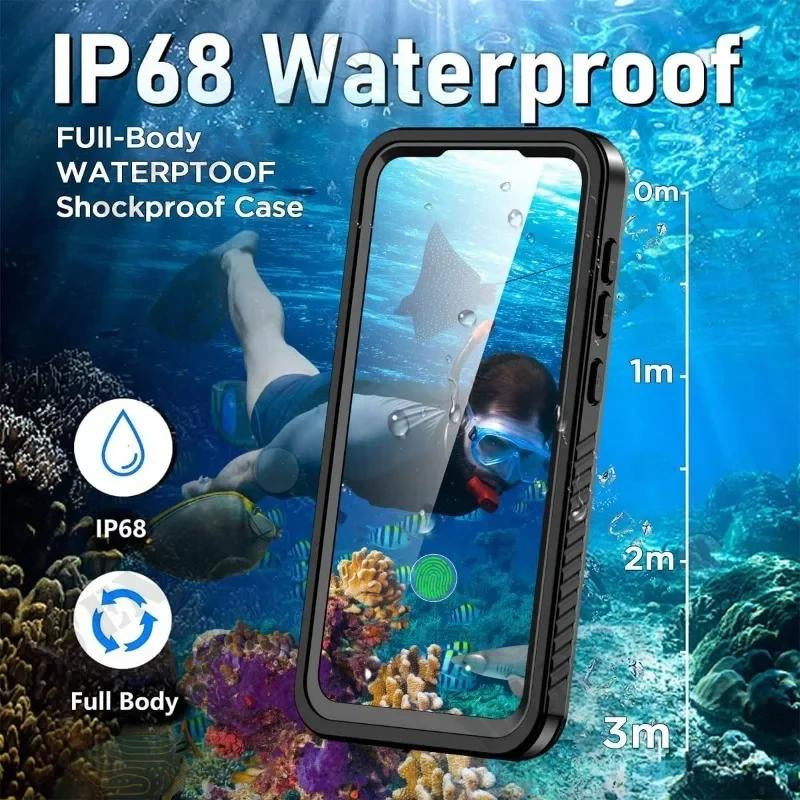 WENBIN Wasserdichte Schutzhülle für Google Pixel 9 8 7 Pro XL 7A IP68 stoßfest schwarz - Bild 2