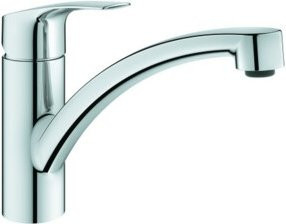 Grohe Eurosmart Spültisch-Einhebelmischer in Chrom mit schwenkbarem, flachem Auslauf - Bild 1