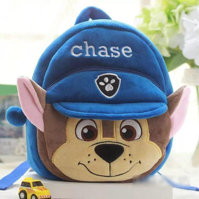 DewBloom Paw Patrol Plüschrucksack, Weiche Umhängetasche, Chase - Bild 1