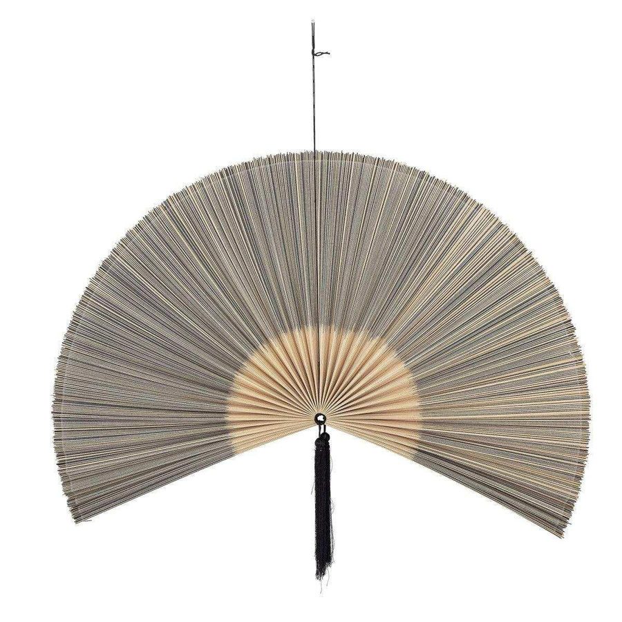 Bloomingville Jaime Wandornament in Schwarz mit Fächer-Design, Höhe: 145 cm - Bild 1
