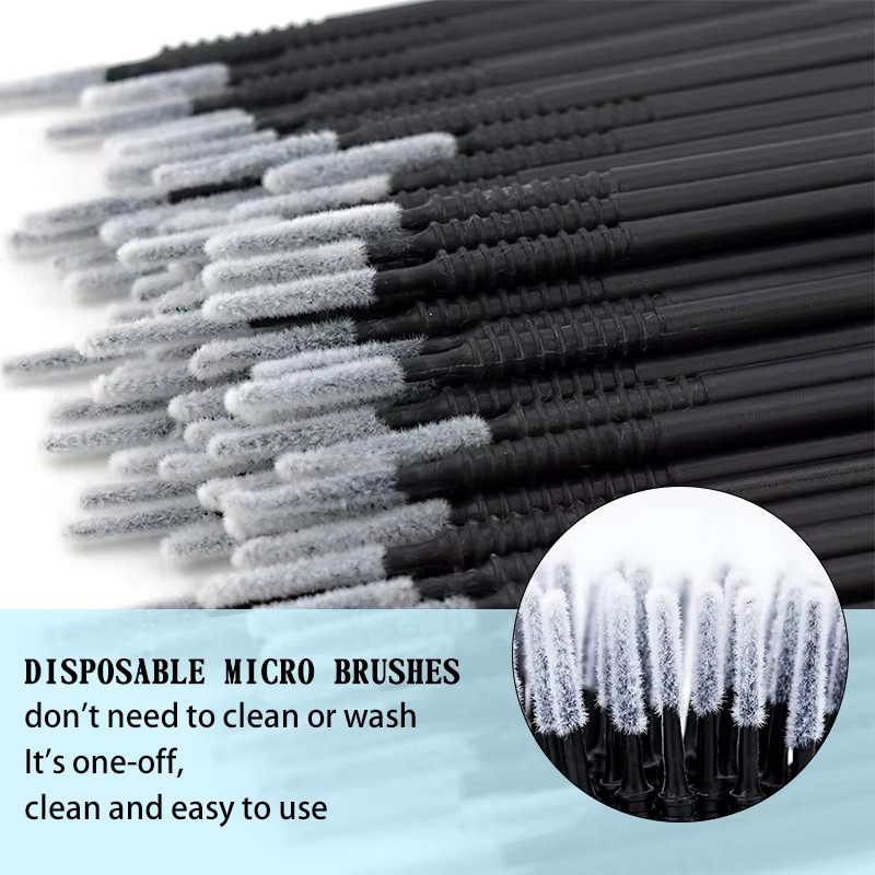 MASSA Micro Pinsel für Wimpernverlängerung, 100 Stück, Unisex - Bild 4