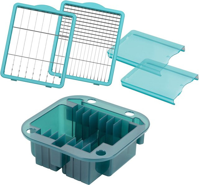 Nicer Dicer Chef Professional Zubehör-Set, 5-teilig, Mandoline in Blau und Türkis - Bild 1