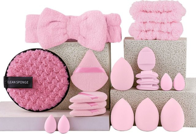 RUNTOIN Make-up Schwamm Set, 12/20 Stück, Damen - Bild 1