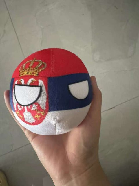 Polandball Plüschkissen, Bangladesch Irland England Schottland Puerto Rico Serbien Wales Nepal Countryball, 10cm - Bild 1