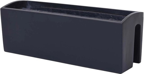 Vivanno Blumenkasten Balkona Classic Anthrazit aus Fiberglas B/H/T: 60 x 22 x 19 cm