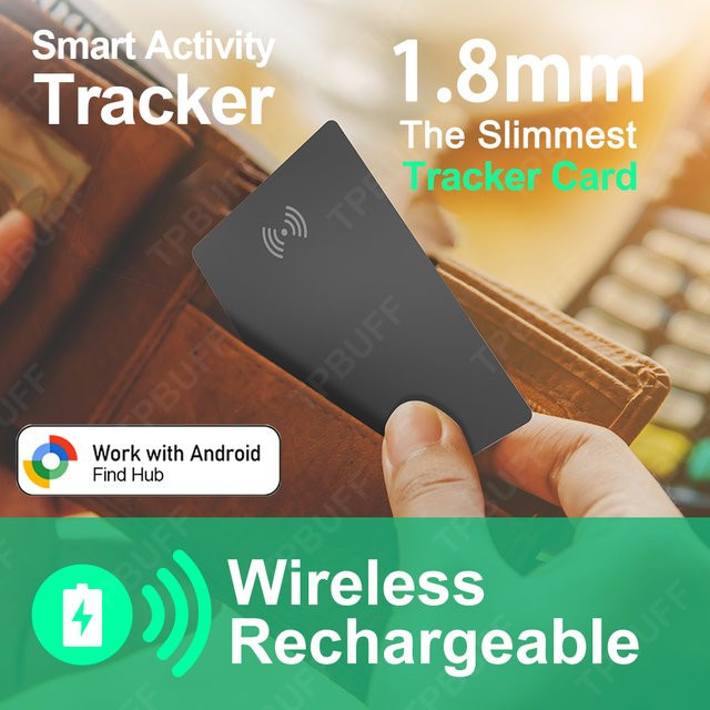 Peocke GPS-Tracker Schwarz Kompatibel mit Google Find My Device für Android als Tragbarer Anti-Lost AlarmTracker für Gepäck - Bild 1