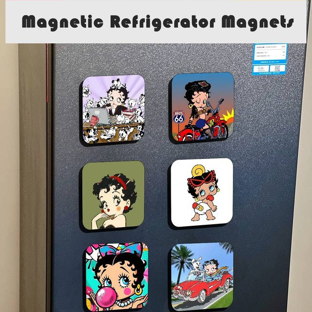 B-BettyS Puppe C-Boop-Es Kühlschrankmagnet, personalisierter kreativer magnetischer Aufkleber in Multicolour - Bild 1