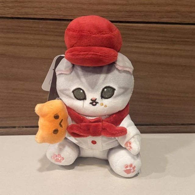 Mofusand Bäckerei Serie Plüsch Anhänger Niedriger Hai Katze Toast Marmelade Brot, Plüsch Anhänger - Bild 1