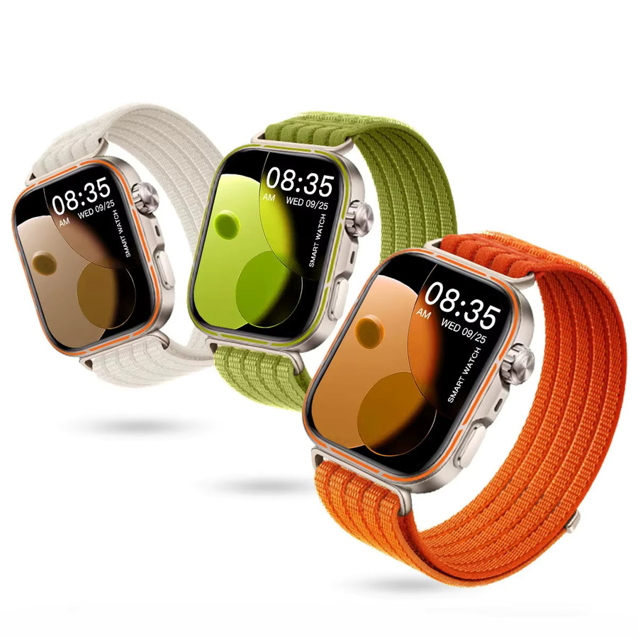 YEELUSEE Uhrenarmband Nylon, orange, Unisex - Bild 4