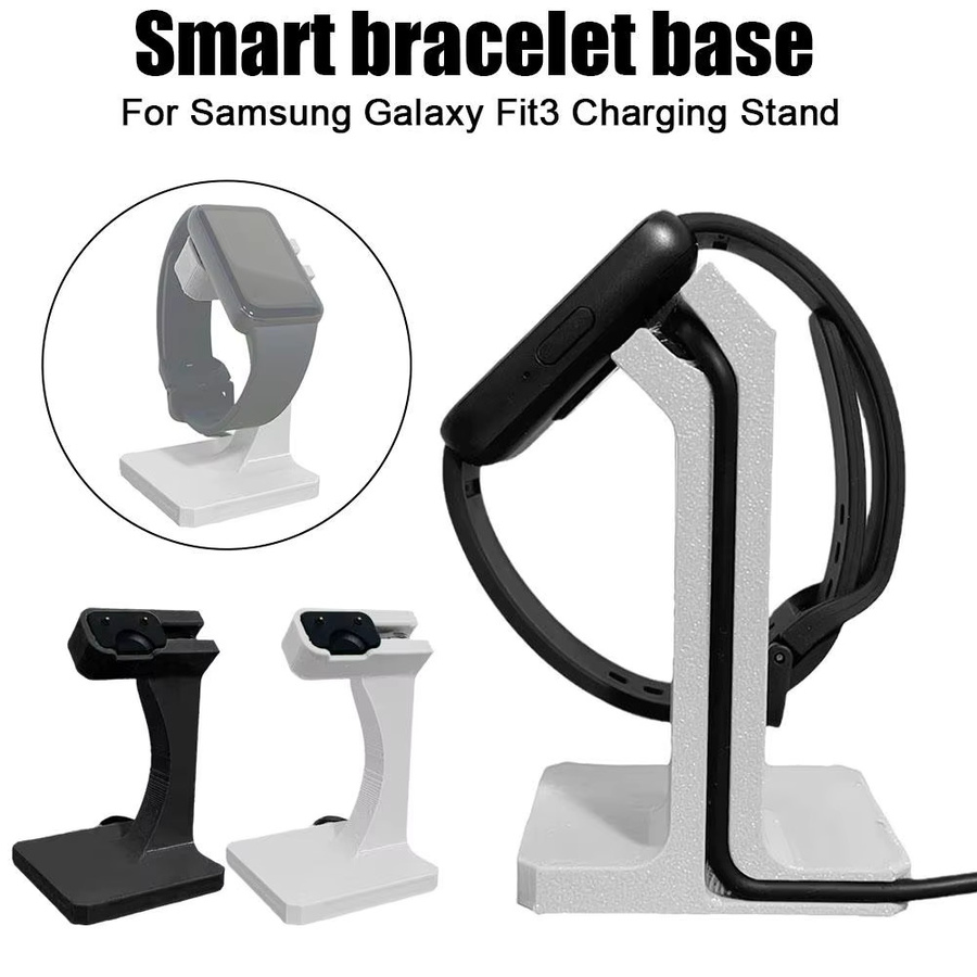 Kabelloses Schnell-Ladegerät und Aufbewahrungshalterung für Samsung Galaxy Fit 3 in Weiß - Bild 2