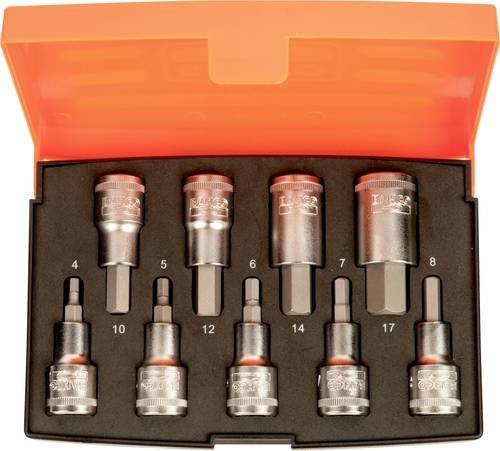 Bahco Schraubendrehereinsatz S9HEX 9-teilig in Silber - Bild 1