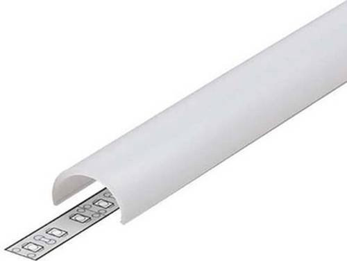 Brumberg KU-Abdeckung für LED-Profile aus Kunststoff in Opal Weiß, B/H/T: 2000 x 19 x 11 mm - Bild 1