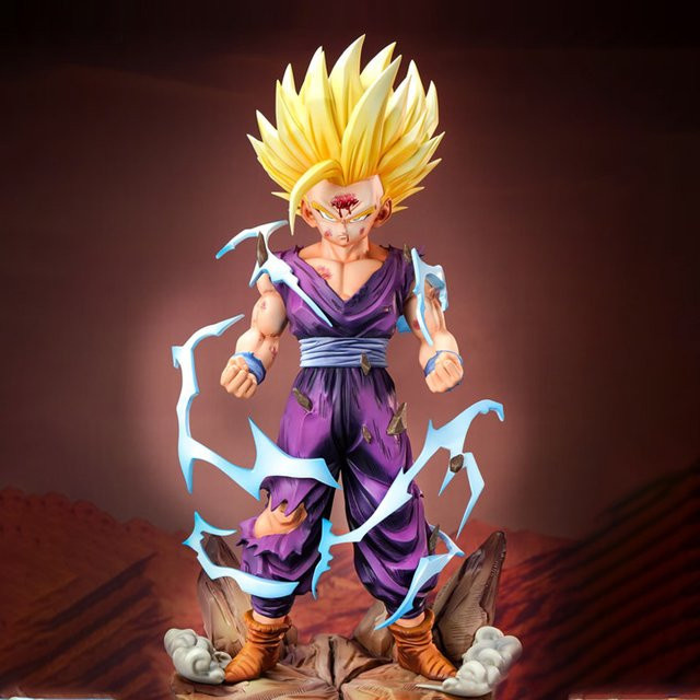 Bandai Dragon Ball Z SSJ2 Son Gohan Cell Games Actionfigur, 29cm, mit austauschbarem Kopf - Bild 1