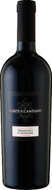 Conte di Campiano Primitivo Rotwein, 2022, Apulien, halbtrocken, 0,75 l - Bild 1