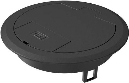 OBO Bettermann GES R2 9011 Kabelauslass in Schwarz für den Einbau - Bild 1