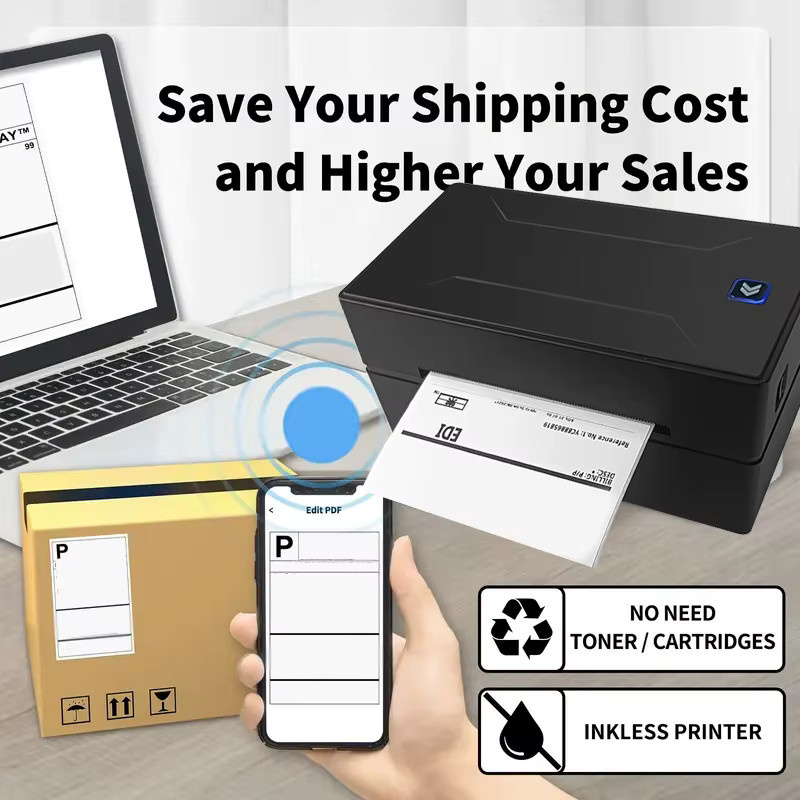 Marklife D100 Thermodrucker Bluetooth Tintenloser Drucker für Mac, iOS und Windows in Schwarz - Bild 4