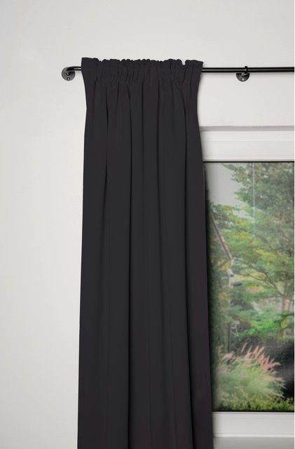 mydeco Schlaufenschal Day&Night Verdunkelung Schwarz B: 135 cm, H: 245 cm - Bild 1